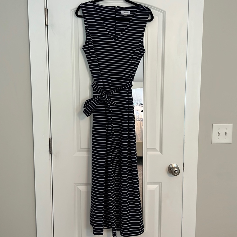 Wide leg striped jumper